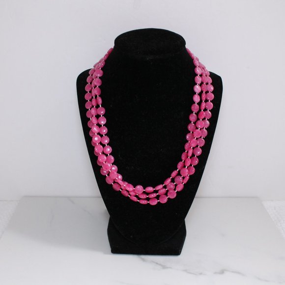 Jewelry - Pink Beaded Necklace (Layered or single)